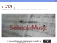 Tablet Screenshot of lindebladmusic.com